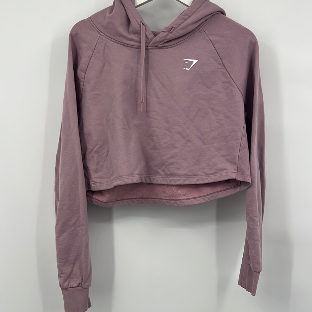 Gymshark Dusty Pink Cropped Hoodie